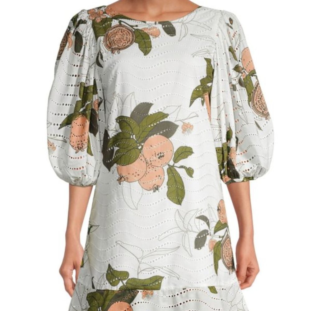 Sol Del Oriente Cover-Up Eyelet Dress